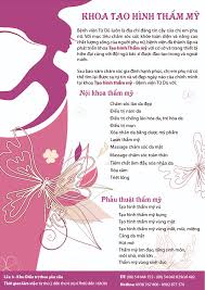Thượng tướng nguyễn văn sơn cho biết 3 tháng đầu năm có hơn. Khoa Táº¡o Hinh Tháº©m Má»¹ Bá»‡nh Viá»‡n Tá»« DÅ©