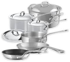 Mauviel 1830 M Cook 10 Piece Stainless Steel Cookware Set