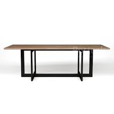 Metal dining table legs nzone system football. Industrial Dining Table Triple Metal Legs Posteak Furniture