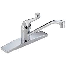 You can install with confidence, knowing that delta faucets are backed by our lifetime limited warranty. Single Handle Kitchen Faucet In Chrome 100lf Wf Walmart Com Walmart Com