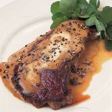Entrecote Steak With Creme Fraiche And Cracked Pepper Sauce Recipe Stuffed Peppers Pepper Sauce Recipe Pepper Sauce