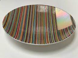 Find and follow posts tagged white bowl on tumblr. Stripes Rainbow Multi Colours On White Large Fused Glass Bowl