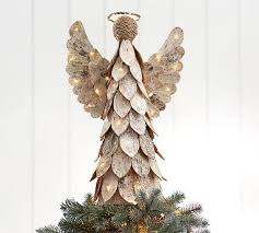 Light Up Birch Angel Tree Topper Diy Tree Topper Angel Christmas Tree Topper Cool Christmas Trees