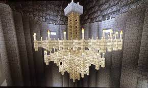 There is no limit to the design and color hence you can craft it to match the interior style of the room you have designed in minecraft. Minecraft Chandelier Not Our Original Idea Though Xbox360 Anomalousspark Minecraft Chandelier Minecraft Designs Minecraft Chandelier Ideas