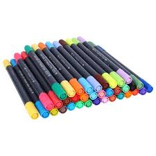 Moksha New Sta Colors Watercolor Pen Cartoon Graffiti Art Sketch Markers Drawing Pens 36 Colors Journal