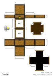 Papercraft Opening Chest With Expanded Storage Space Advanced Minecraft Printables Minecraft Crafts Papercraft Minecraft Skin