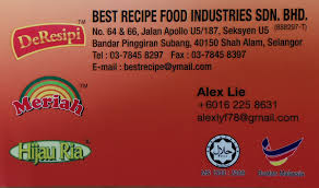 Bangunan uniang, hsk ii, light industrial centre, batu 5, jalan bundusan, 89500 penampang, sabah, malaysia. Best Recipe Food Industries Sdn Bhd Home Facebook