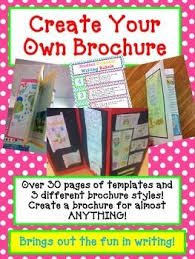 Digital Book Report Create A Brochure Distance Learning Fun Creative Create A Brochure Book Report Brochure