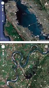 Google Map Comparison Between The San Francisco Bay Area A And The Download Scientific Diagram