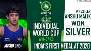 Indian freestyle wrestler anshu malik has just turned 19, but is already being talked about as a potential future olympic gold medallist. Anshu Malik Wins India S First Medal At The Wrestling Individual World Cup 2020 In Belgrade Serbia