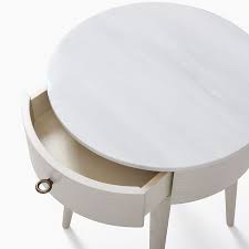 Midtown stone top night table. Penelope Nightstand