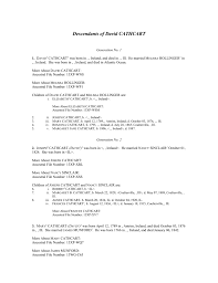 Descendancy Chart