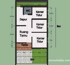 Maybe you would like to learn more about one of these? Desain Dan Denah Rumah Minimalis Ukuran 6 X 8 M 3 Kamar Tidur Dengan Nuansa Abu Abu Homeshabby Com Design Home Plans Home Decorating And Interior Design