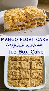 Filipino Mango Float Cake Filipino Style Ice Box Cake In 2020 Icebox Cake Mango Float Icebox Cake Recipes