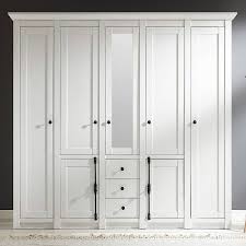 Innen ein fach und eine kleiderstange. Grosser Landhaus Kleiderschrank Wingst 61 Mit Spiegel Und Kleiderstankg