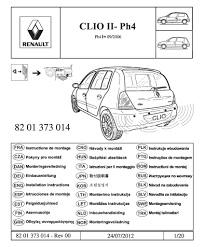 If you can't read please download the document. Clio Ii Rear Parking Aid System Ph4 Pdf 1 09 Mb Installation Instructions English En