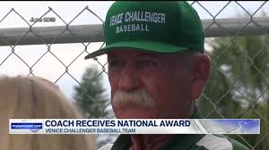 Venice Challenger Baseball Coach Receives National Award