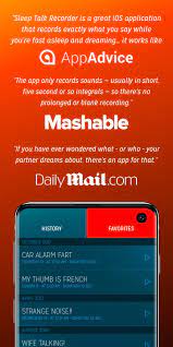 Don't waste time sorting through hours of audio, dream voices will only record when triggered by noise. Sleep Talk For Android Apk Download