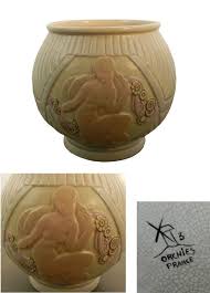 Ad 735 Vase Orchies Art Deco Ceramique Deco