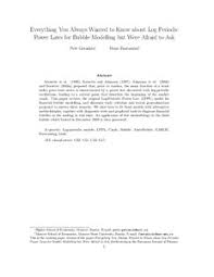 Is a trading participant of the philippine stock exchange and has been in the business of securities brokerage since 1963. Everything You Always Wanted To Know About Log Periodic Power Laws For Bubble Modelling But Were Afraid To Ask Munich Personal Repec Archive