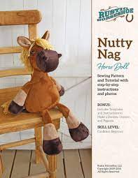 Plush Horse Doll Sewing Pattern And Tutorial Rustic Etsy Plush Horse Doll Sewing Patterns Sewing Patterns