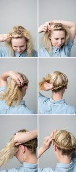 Cute hairstyles for short hair. Crown Twist Tutorial The House That Lars Built Hair Styles Short Hair Styles Pretty Hairstyles