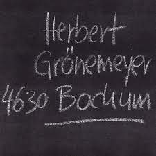 Das album, auf dem das lied bochum enthalten ist, heißt 4630 bochum. Herbert Gronemeyer 4630 Bochum Lyrics And Tracklist Genius