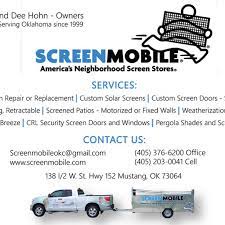 Contact us today get your free quote! Screenmobile Of Oklahoma City Screen Repair And Shading Experts Serving Oklahoma City Metro Area Including Mustang Edmond Norman And Surrounding Areas