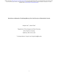 Her most notable role was in the 2009 film accident , in which she won the 2010 hong kong film award for best supporting actress. Pdf Narratives As Networks Predicting Memory From The Structure Of Naturalistic Events