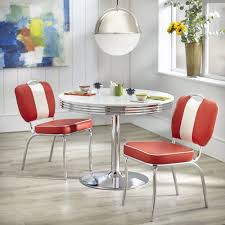 Latitude Run Sherly Retro 3 Piece Dining Set Wayfair Retro Dining Rooms Dining Set Dining Room Bar