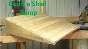 How To Build A Curb Ramp Youtube Shed Ramp Building A Shed Shed Storage