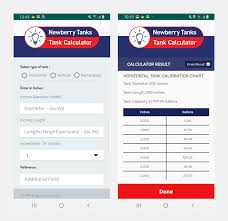 Newberry Tank Calculator App Innovation Technologies