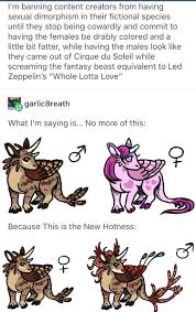 The Second One Is Actually Extremely Accurate Male Animals Are Often More Colorful Than Their Female Counterparts Both To Attract M Art Funny Character Design