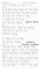 Not Angka Park Bo Ram Please Say Something Even Though It Is A Lie Ost W Two Worlds Not Angka Lagu Ost K Drama Lirik Lagu Pianika Not Musik