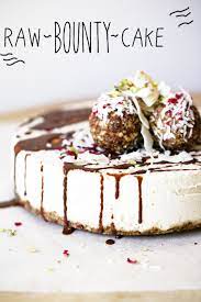 Bags And Bunnies Raw Bounty Cake Recipe Raw Cake Raw Food Recipes Raw Cheesecake