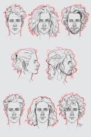 Short hair drawing at paintingvalley com explore collection of. Hair Drawing Reference Facial 35 New Ideas Curly Hair Drawing Drawing Male Hair Guy Drawing