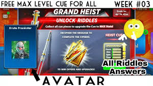 Unlike a regular heist, a grand heist has multiple wings, and multiple jobs per wing. Grand Heist Cue All Riddles Answers Avatar Week 03 Youtube