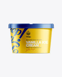 Download 56oz Ice Cream Container Mockup In Pot Tub Mockups On Yellow Images Object Mockups