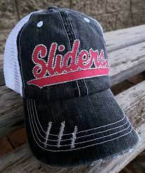 Sliders Custom Team Baseball Cap Bling Team Hats With You Etsy In 2021 Baseball Mom Hat Mom Hats Baseball