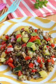 Salade De Lentilles Vertes Aux Petits Legumes 4 Salade De Lentilles Recettes De Cuisine Recette Legume Accompagnement