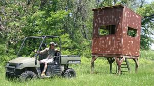 Smaller deer stands can be thoroughly designed and explained in free tutorials too and gardenplansfree.com surely has a great showcase on that subject with the following guide, epicly designed in 3d, possibly in google sketchup, all colored coordinated. Diy Build A Portable Shooting House Mossy Oak