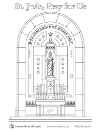 As he passed by the sea of galilee, he saw simon and his brother andrew casting their nets. St Jude Coloring Pages The National Shrine Of Saint Jude