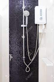 The electric heater works the best when it does not need to raise the temperature more than 30 degrees f, more suitable for the southern area to use. Modern Design Home Water Heater And Showwer Sanitary Ware In Stock Photo Picture And Royalty Free Image Image 86258360