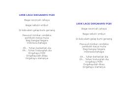 Lirik lagu cinta dalam hati. Dirgahayu Indonesiaku Fls2n Lirik