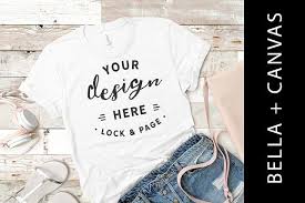 White Bella Canvas T Shirt Mockup Shirt Mockup Tshirt Mockup Design Mockup Free