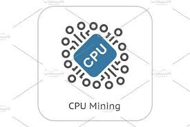 Cryptocurrency Cpu Mining Icon Mining Vector Cryptocurrency Computer Network Technology Concept Design