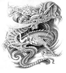 You instantly recognize a traditional japanese tattoo on sight because they are so unique, and huge. Strong Pencilwork Dragon In Japanese Style Tattoo Design Tattooimages Biz