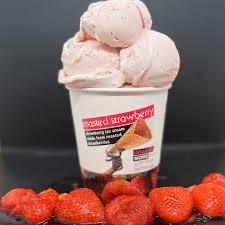 Taharka Brothers - Roasted strawberry!🍓 We pack 6 lb of strawberries in  each batch of ice cream. Creating an intense bursting flavor you will love  on a hot day! The roasting of