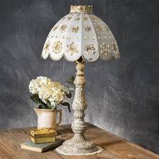 Table Lamp With Decorative Metal Shade Etsy In 2020 Vintage Style Table Lamps Decorative Lamp Shades Table Lamp