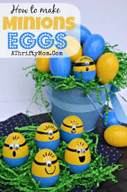Minions Eggs How To Make Minions Eggs For Easter Minions A Thrifty Mom Recipes Crafts Diy And More Minion Easter Eggs Easter Crafts Diy Easter Diy